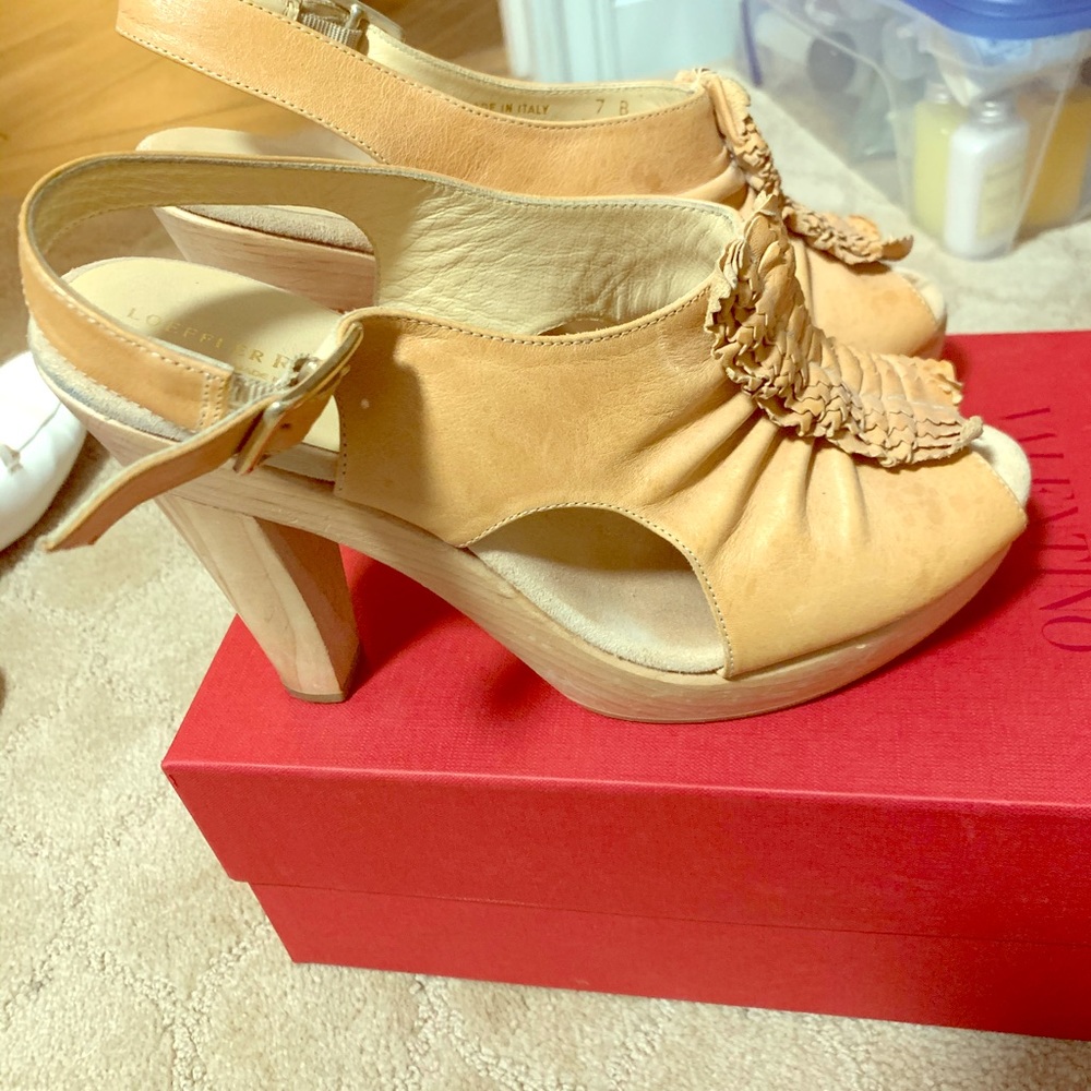 Nude Peeptoe heels